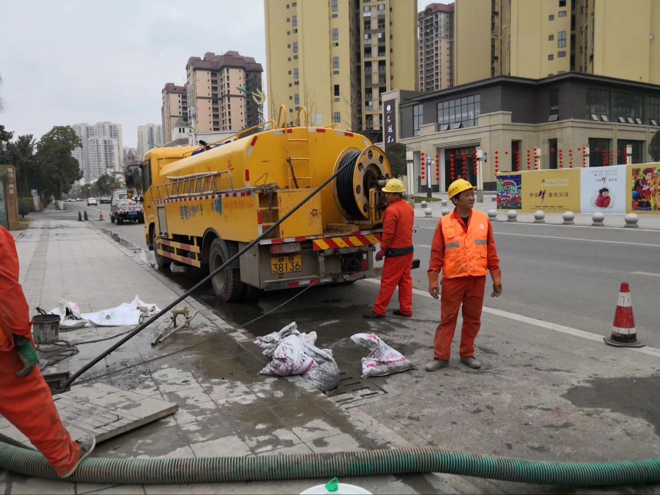 嘉祥排污管道清淤-管道清洗